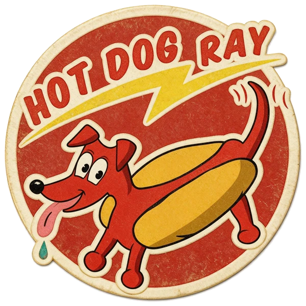 Hotdogray 臘腸狗徽章 Logo